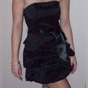 Jessica McClintock Black Strapless Dress Size 6